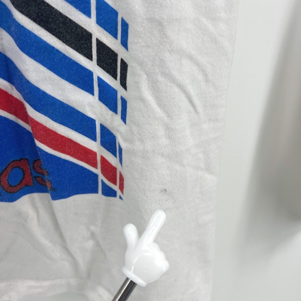 Adidas Olympic Winter Games 1980 Mens M White Vintage Long Sleeve Graphic Tee - Picture 9 of 9